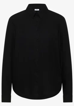 Overhemdblouse in effen kleur