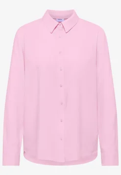 Overhemdblouse in effen kleur