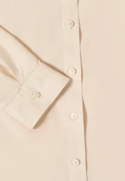Overhemdblouse in effen kleur