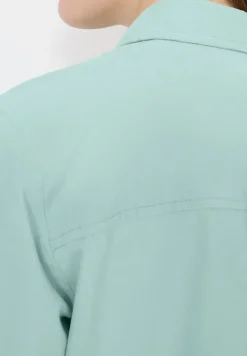 Overhemdblouse in effen kleur