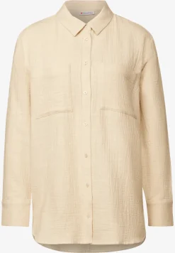 Overhemdblouse met borstzakken