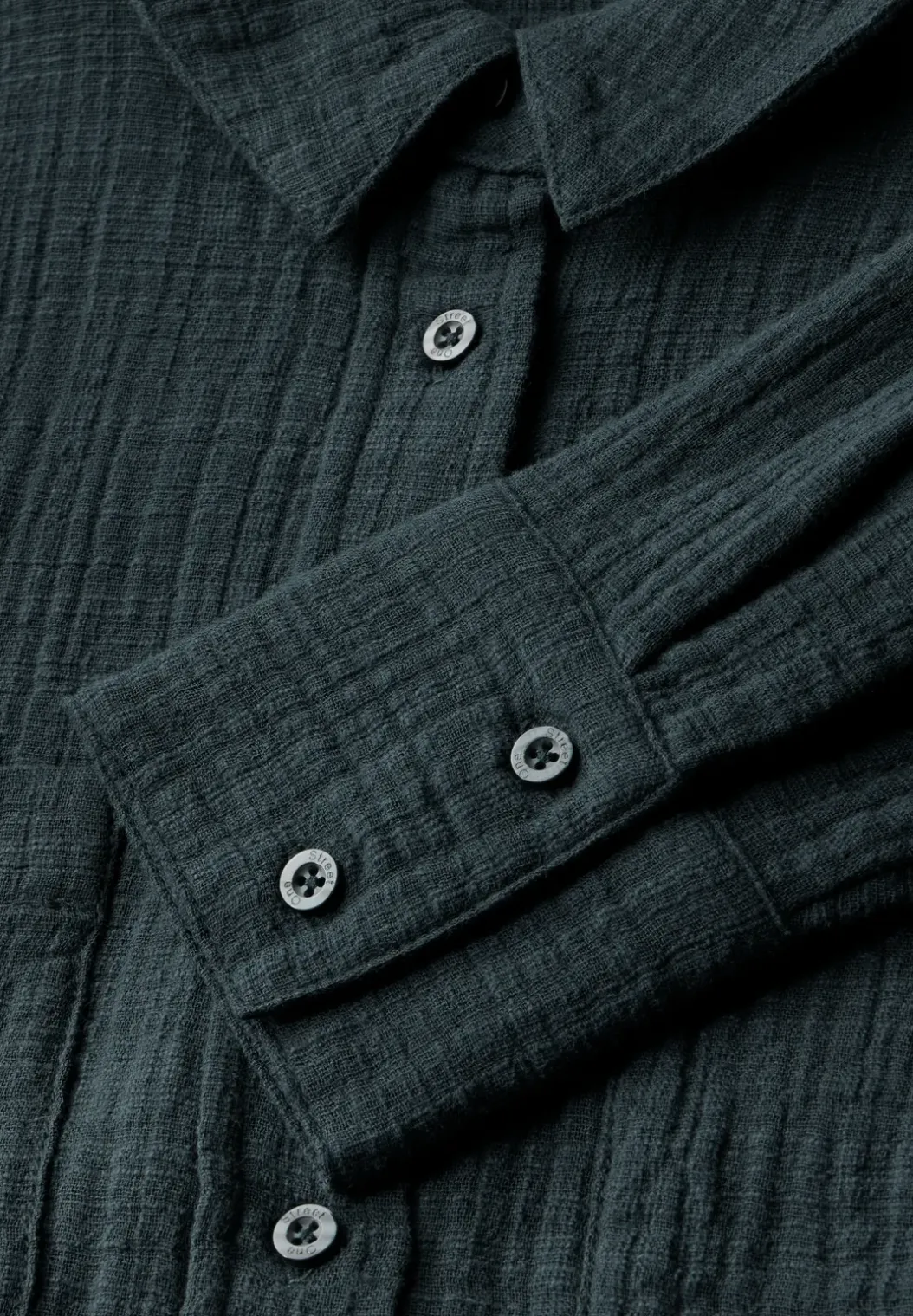 Overhemdblouse met borstzakken