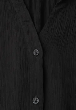 Overhemdblouse met een gekreukte textuur