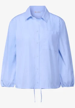 Overhemdblouse met glitterdetails