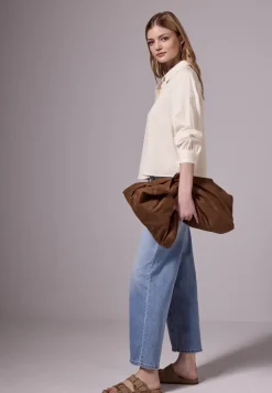 Overhemdblouse met structuur