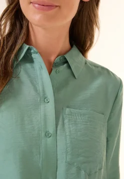Overhemdblouse met structuur