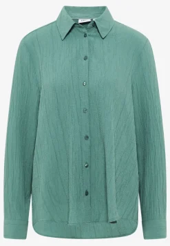 Overhemdblouse met structuur