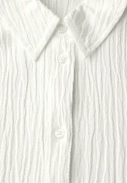 Overhemdblouse met structuur