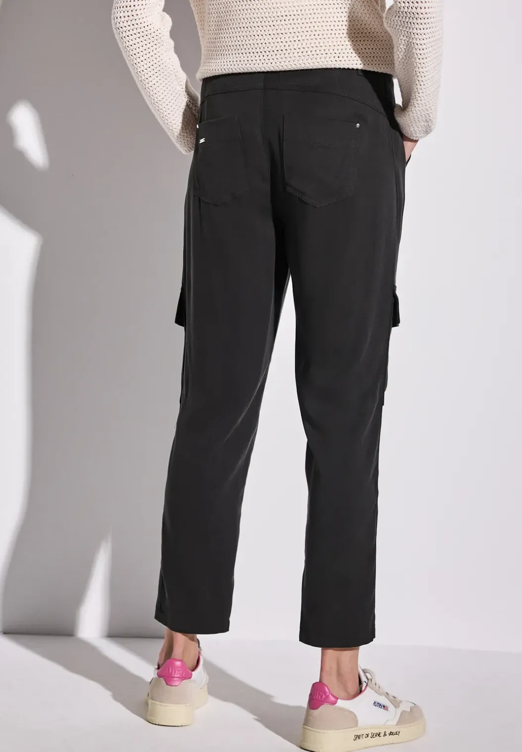 Paperbag broek in cargolook