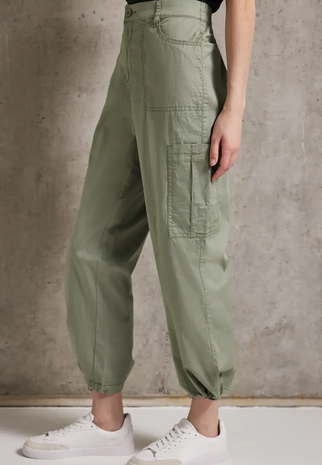 Papertouch broek met rechte pijpen