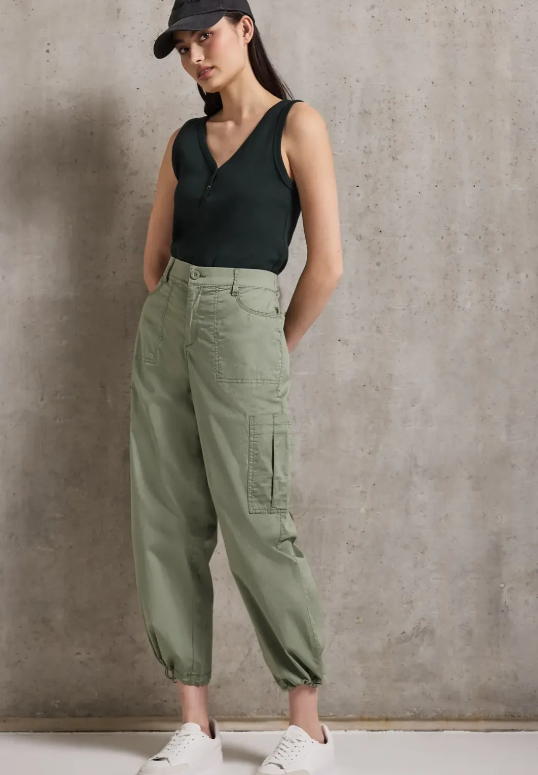 Papertouch broek met rechte pijpen