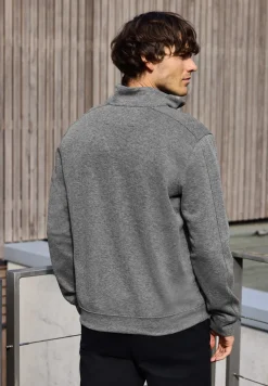 Piqué Troyer sweatshirt