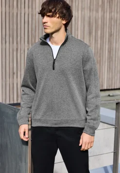 Piqué Troyer sweatshirt