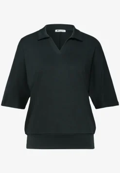 Poloshirt met elastische tailleband
