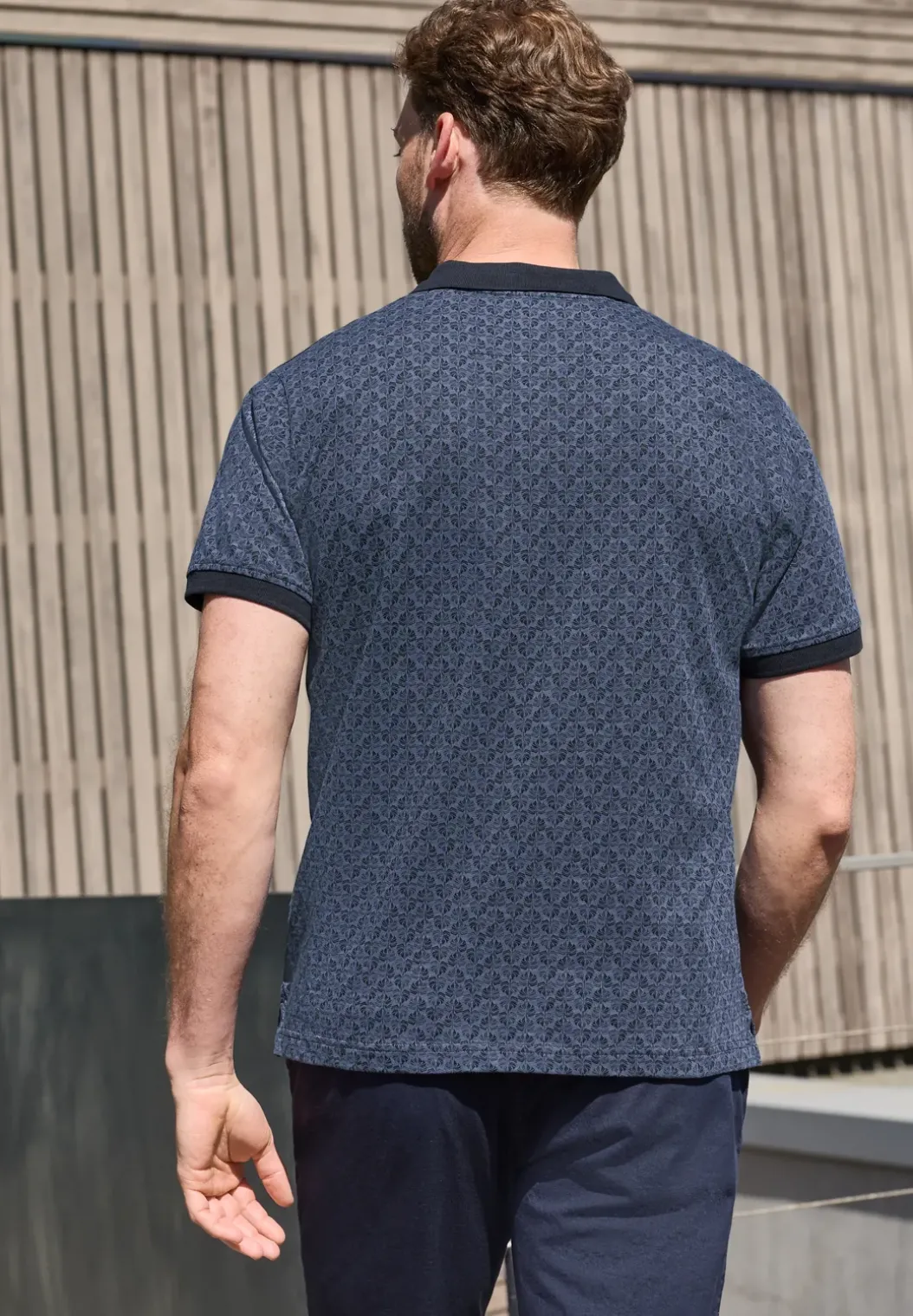 Poloshirt met korte mouwen en all-over print