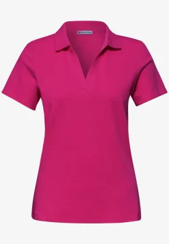 Poloshirt met korte mouwen en gespleten hals