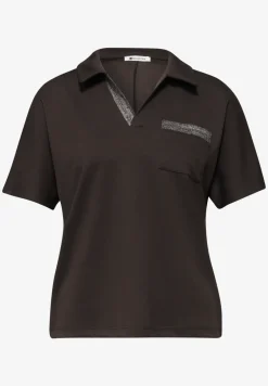 Poloshirt met korte mouwen en glitter