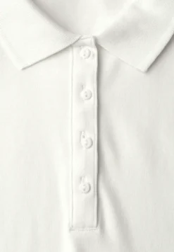 Poloshirt met korte mouwen en geribde structuur