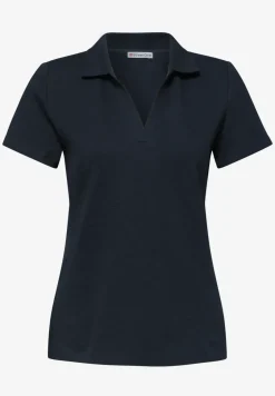 Poloshirt met korte mouwen en gespleten hals