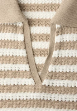 Poloshirt met korte mouwen en strepen