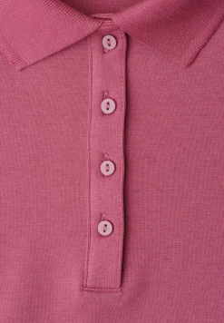 Poloshirt met korte mouwen en geribde structuur