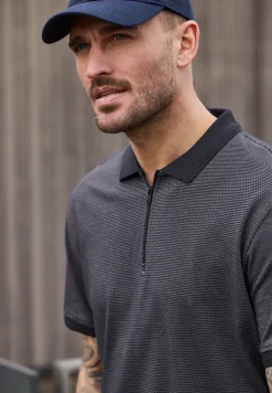 Poloshirt met korte mouwen en rits