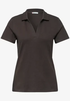 Poloshirt met korte mouwen en gespleten hals