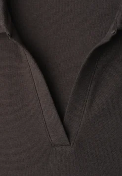 Poloshirt met korte mouwen en gespleten hals