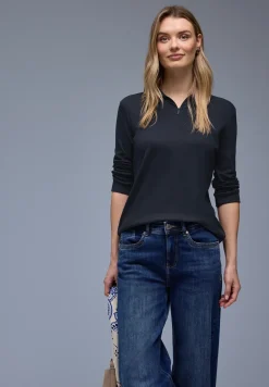 Poloshirt met rits