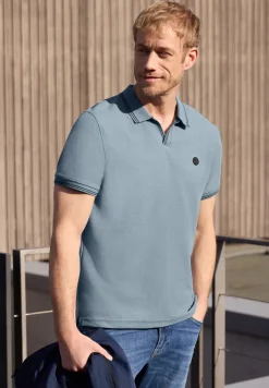 Poloshirt met structuur