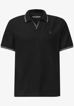 Poloshirt met structuur