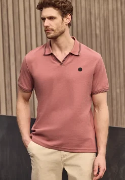 Poloshirt met structuur