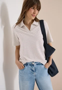 Poloshirt met korte mouwen en strepen