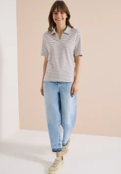 Poloshirt met korte mouwen en strepen
