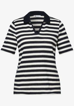 Poloshirt met korte mouwen en strepen