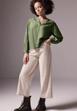 Raglan blouse in effen kleur