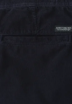 Regular Fit chino shorts van ribfluweel