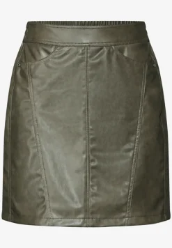 Rok in lederlook