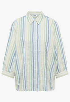 Seersucker overhemd blouse