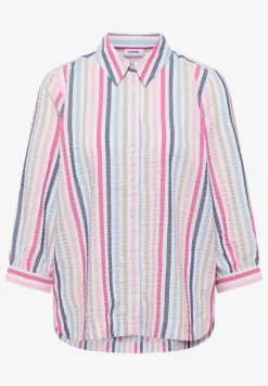 Seersucker overhemd blouse