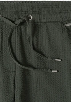 Seersucker shorts in effen kleuren