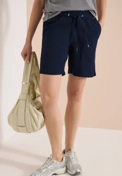 Seersucker shorts in effen kleuren