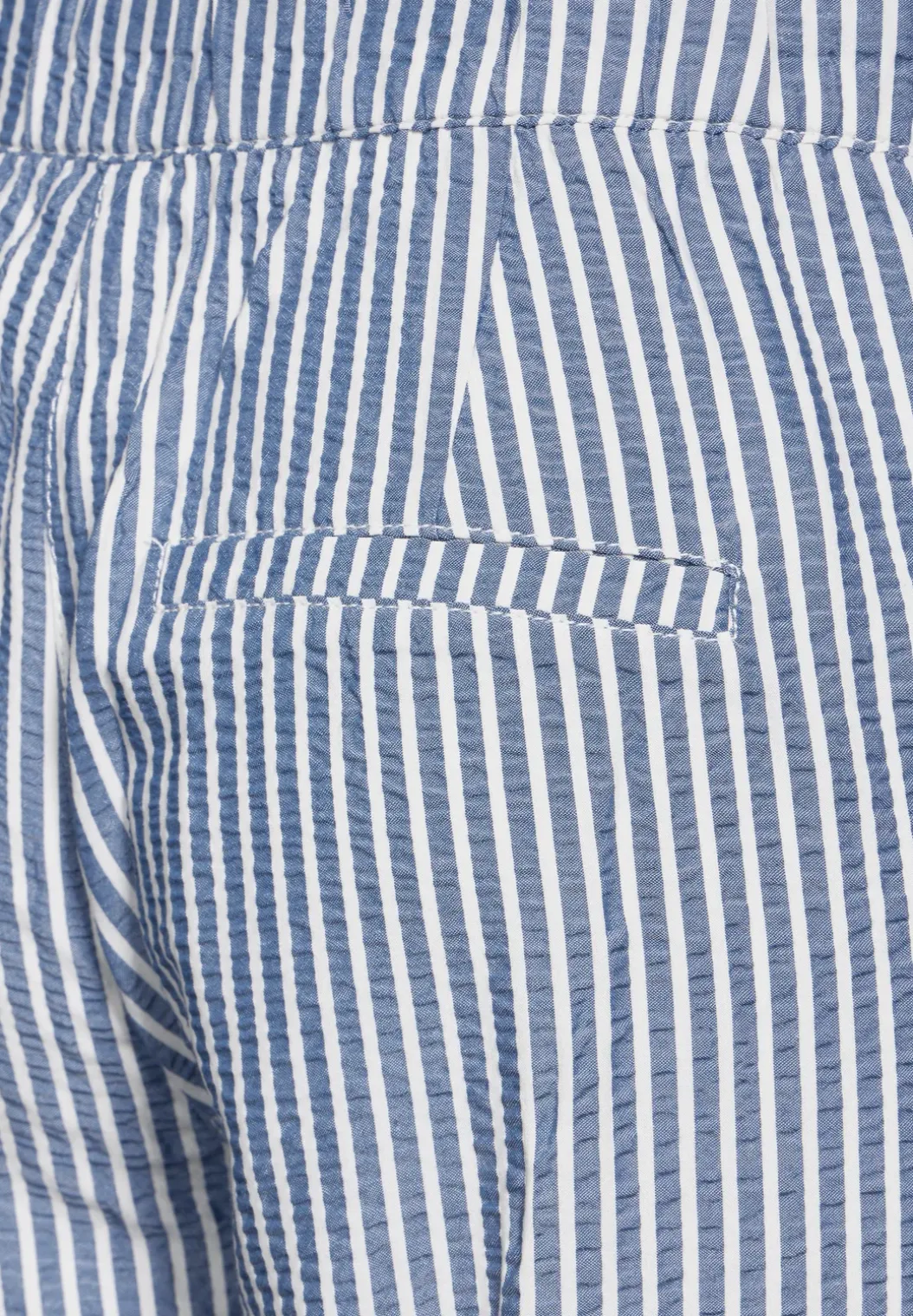Seersucker paperbag-broek