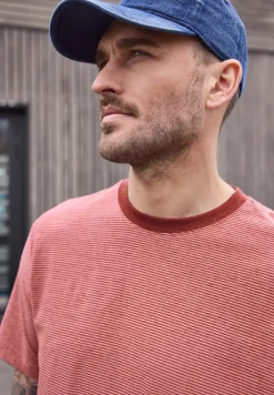 Shirt in garengestreepte look