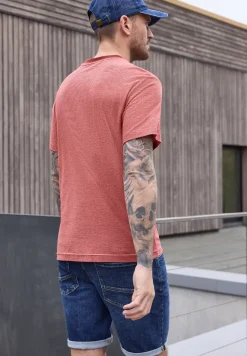 Shirt in garengestreepte look
