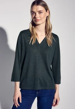 Shirt in linnenlook
