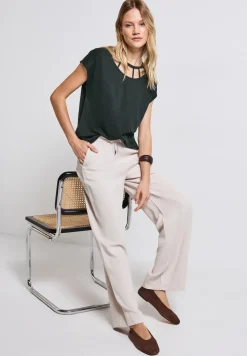 Shirt in linnenlook