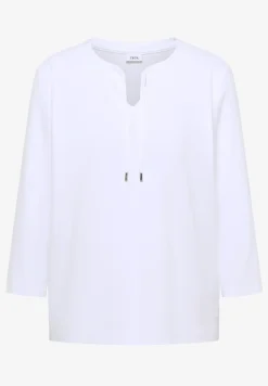 Shirt met 3/4 mouwen en split neck