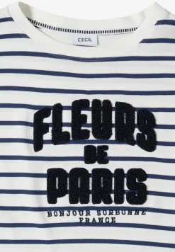 Shirt met 3/4 mouwen en Wording Artwork