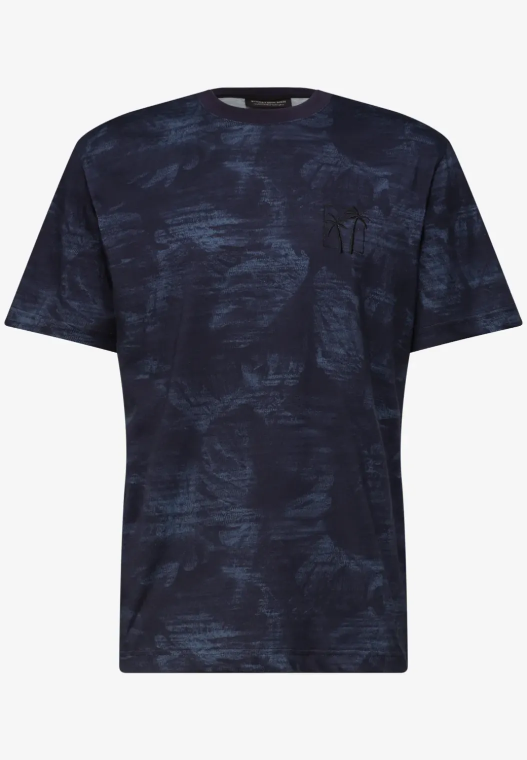 Shirt met all-over print en borduursel